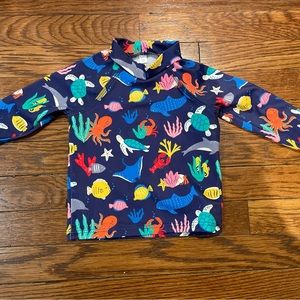 Baby Boden sea creatures rash guard - worn once